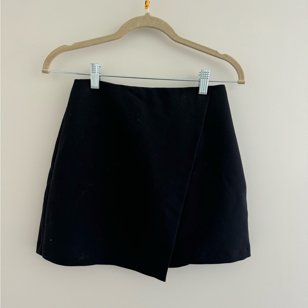 Black cross over Mini Skirt (with hidden shorts) from Abercrombie